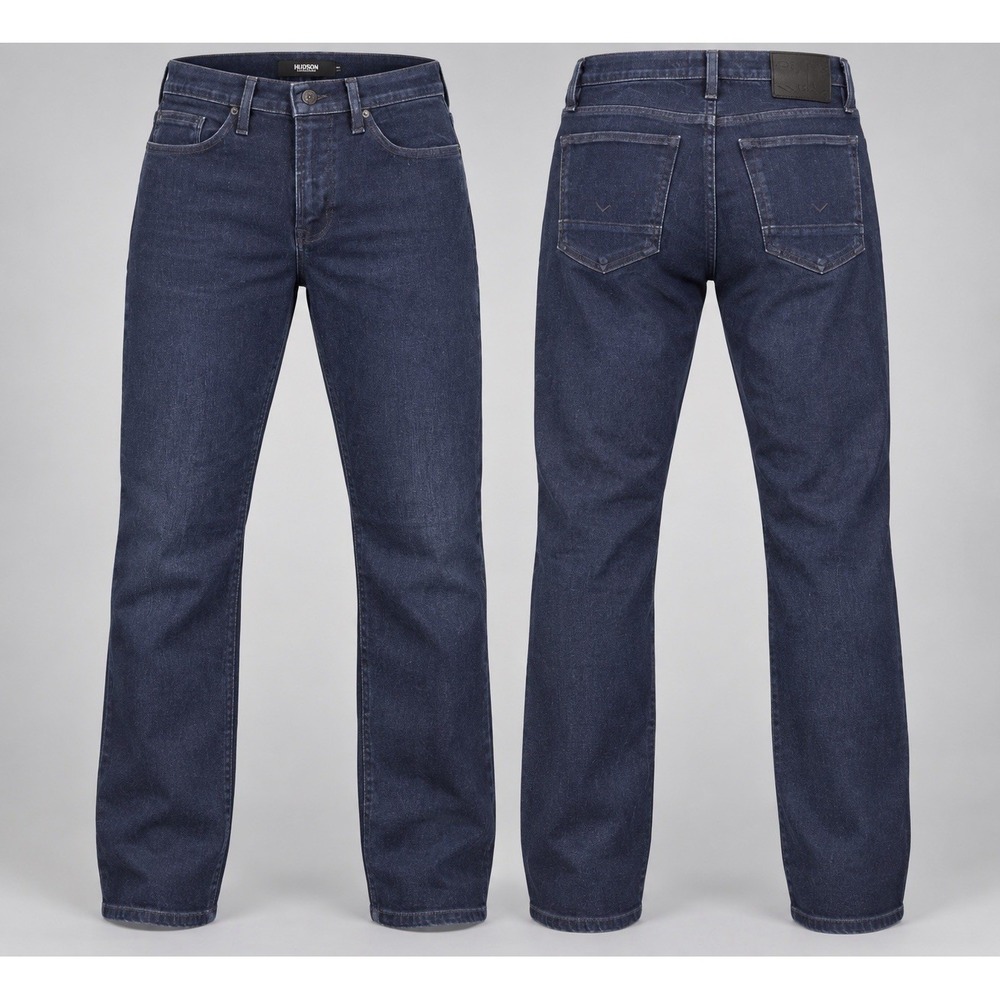 Hudson jeans Men's 34x27 Dark Wash axl Skinny Slim Fit Mid Rise 5-Pocket